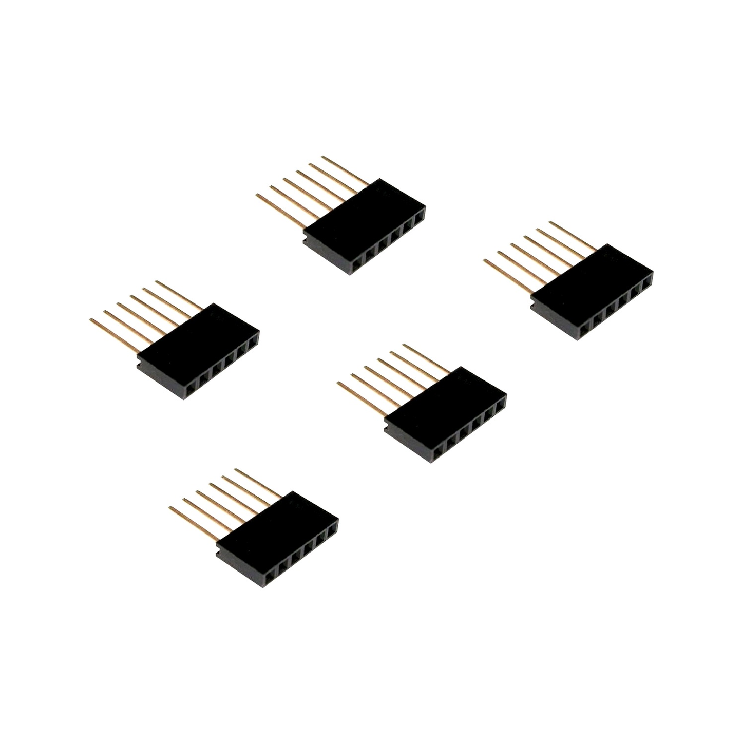 6 Pin Female Stackable Header 11mm tall stackable Header Connector for Arduino Prototyping Shield Connector - RS3749