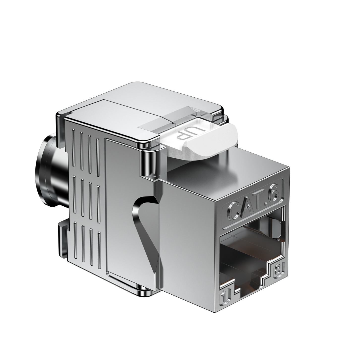 Shielded Toolless Mini Keystone Jack 180 Degree