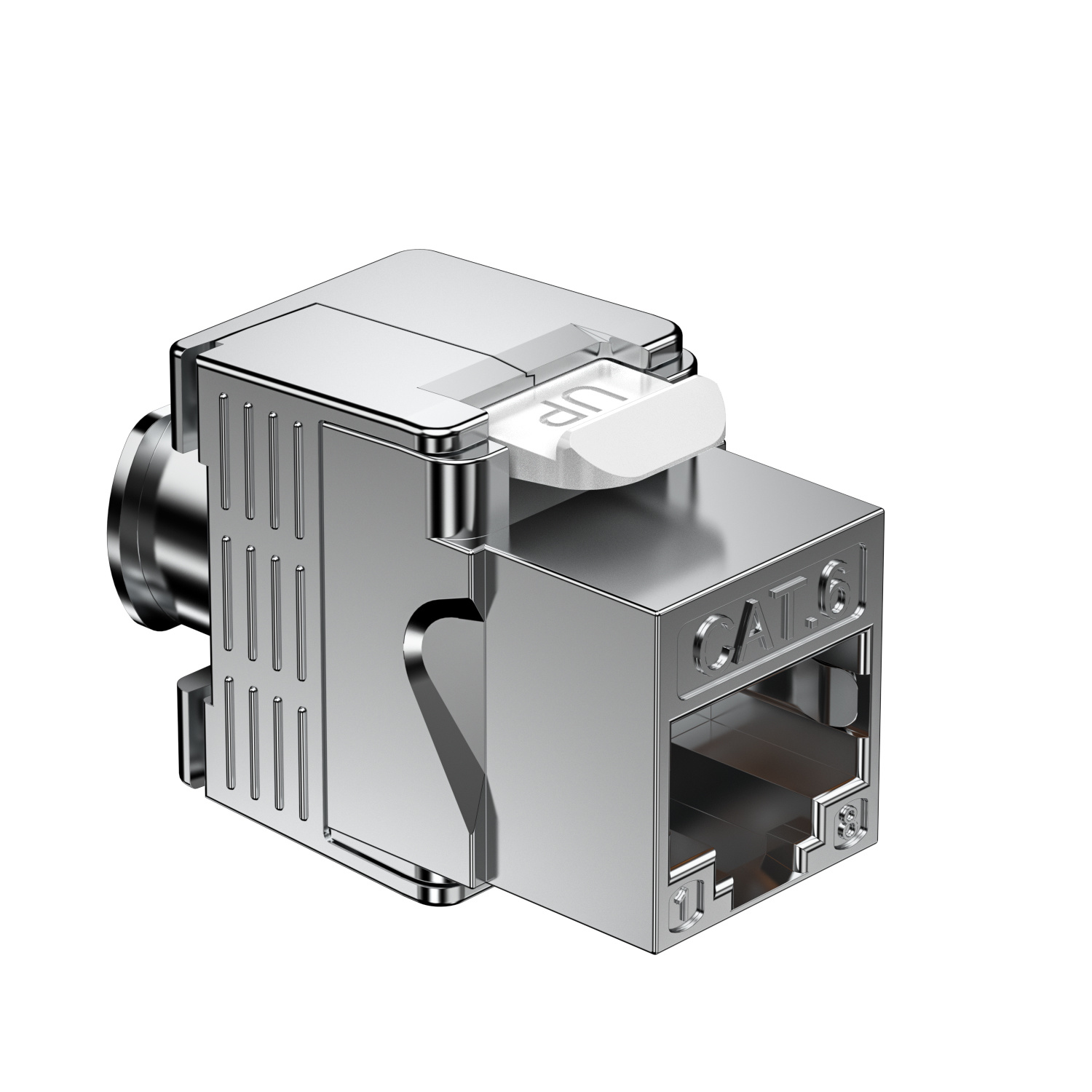 Shielded Toolless Mini Keystone Jack 180 Degree