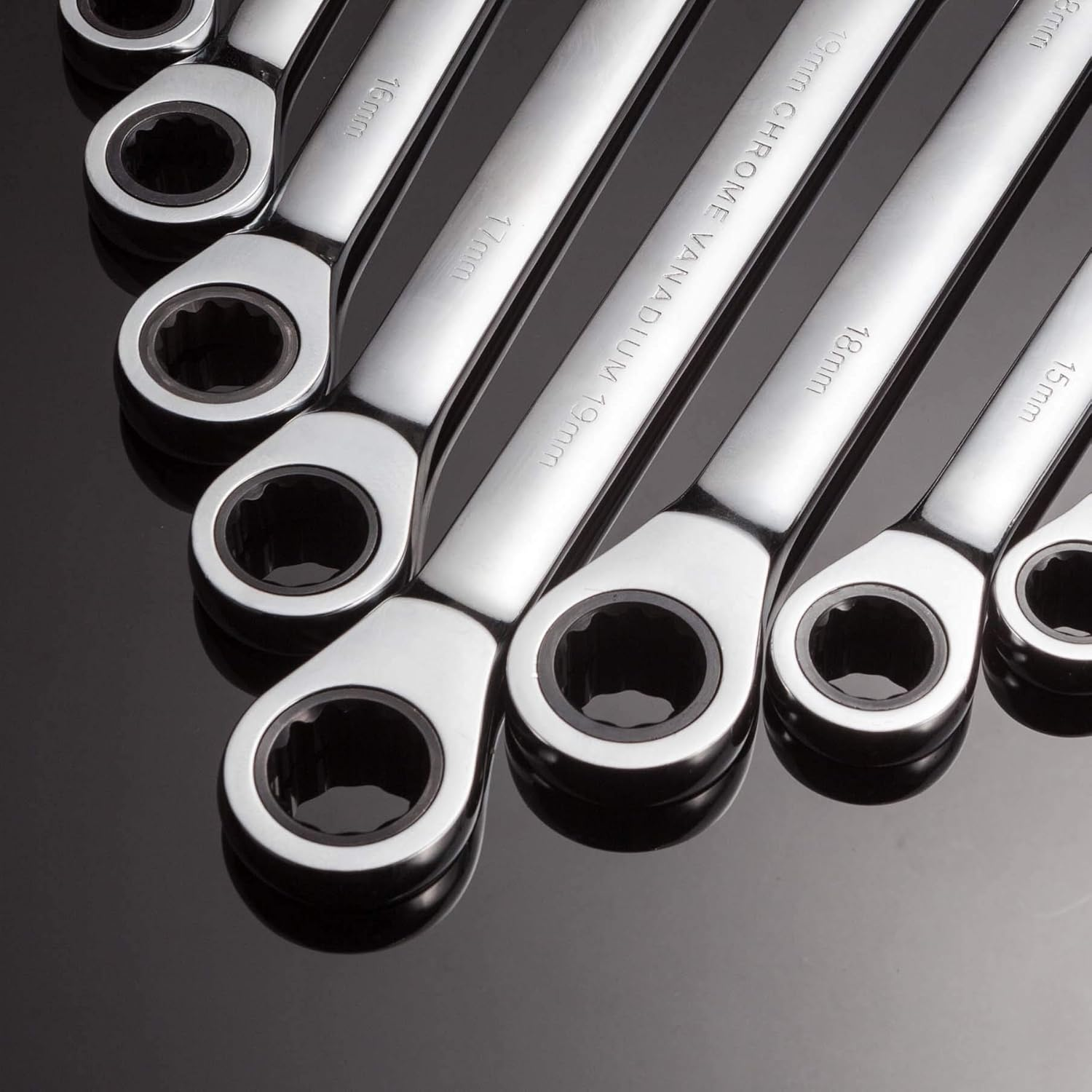 12-Piece Metric Combination Wrench Set (8-19mm)