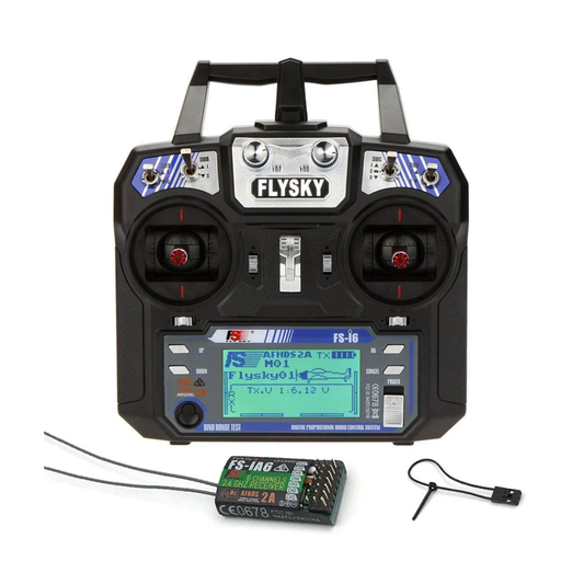 FlySky FS-i6 Transmitter Receiver FS-i6 2.4G 6CH PPM RC Transmitter With FS-iA6B Receiver For RC Helicopter Plane Quadcopter - RS127
