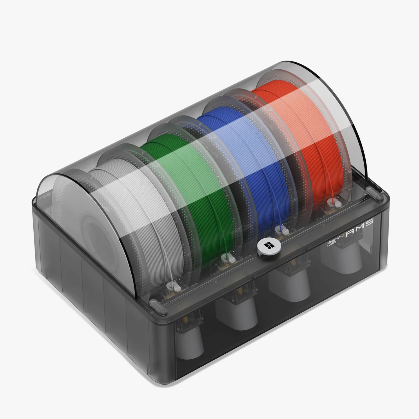 Bambu Lab AMS: Automatic Filament System 4-Spool Filament Management Box with Automatic Switching, Drying, and Tangle Detection for Bambu Printers - RS8482