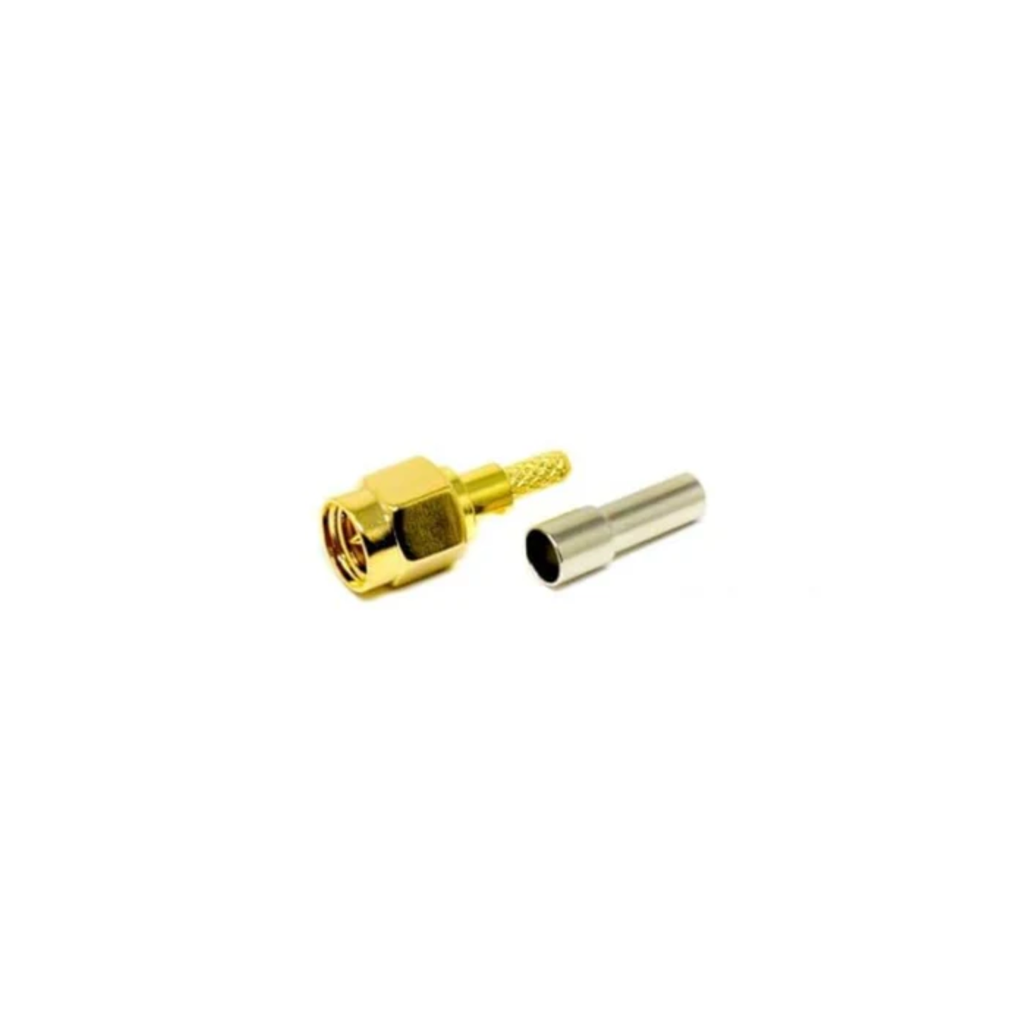 180 Degree Straight Plug Durable SMA Male Crimp RF Connector for Optimal Coaxial Signal Integrity - RS3726