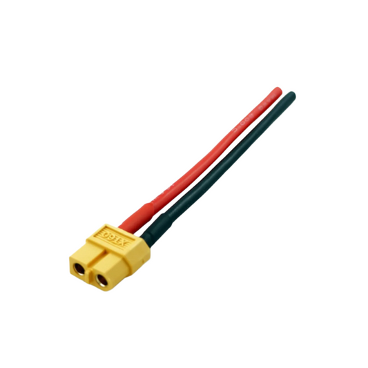 SafeConnect XT60 Female Connector XT60 Female Connector 14AWG Silicon Wire 10cm