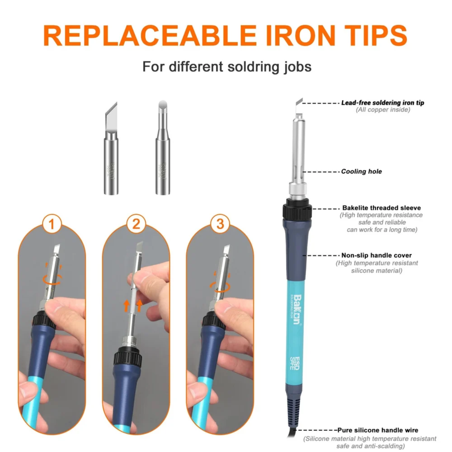 BK969 90W Professional Soldering Station
