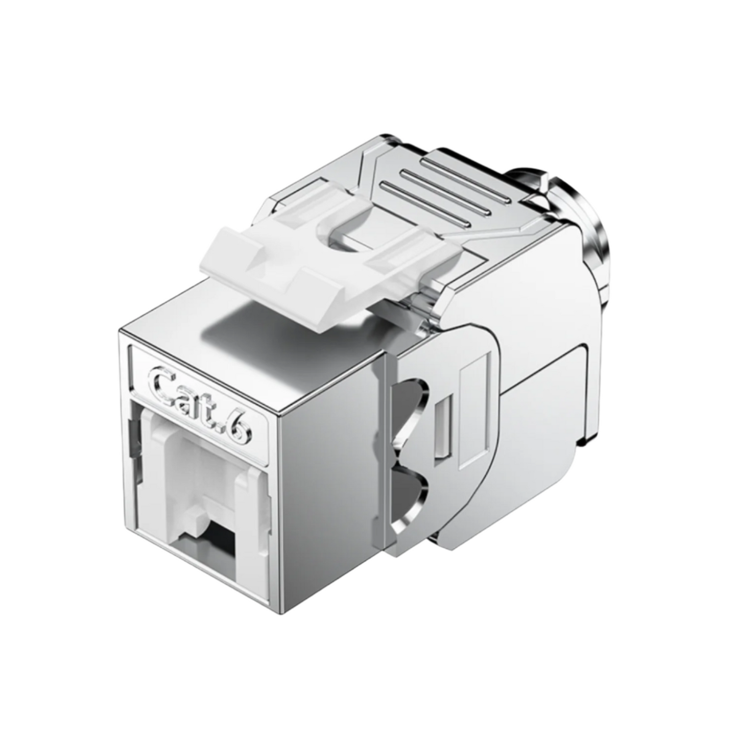 Cat6A FTP Toolless 180° Keystone Jack With Internal Flip Shutter