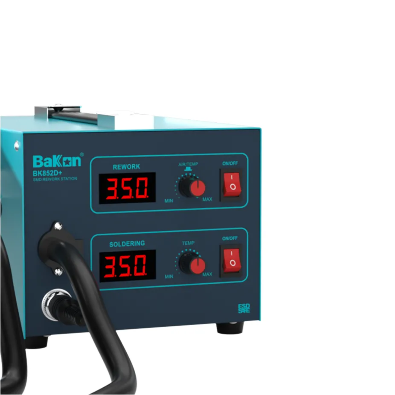 Bakon BK852D+ 2-in-1 Digital Soldering Iron &  Hot Air Rework Station