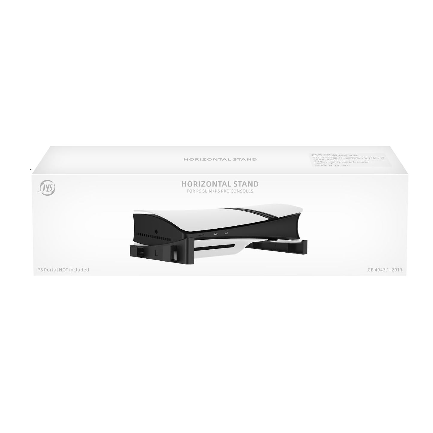 JYS Horizontal PS5 Pro, Slim Stand PlayStation 5 Pro, Slim Models Horizontal Stand Compatible With Disc & Digital Editions Securing Nuts, and Anti-Slip Base - Black