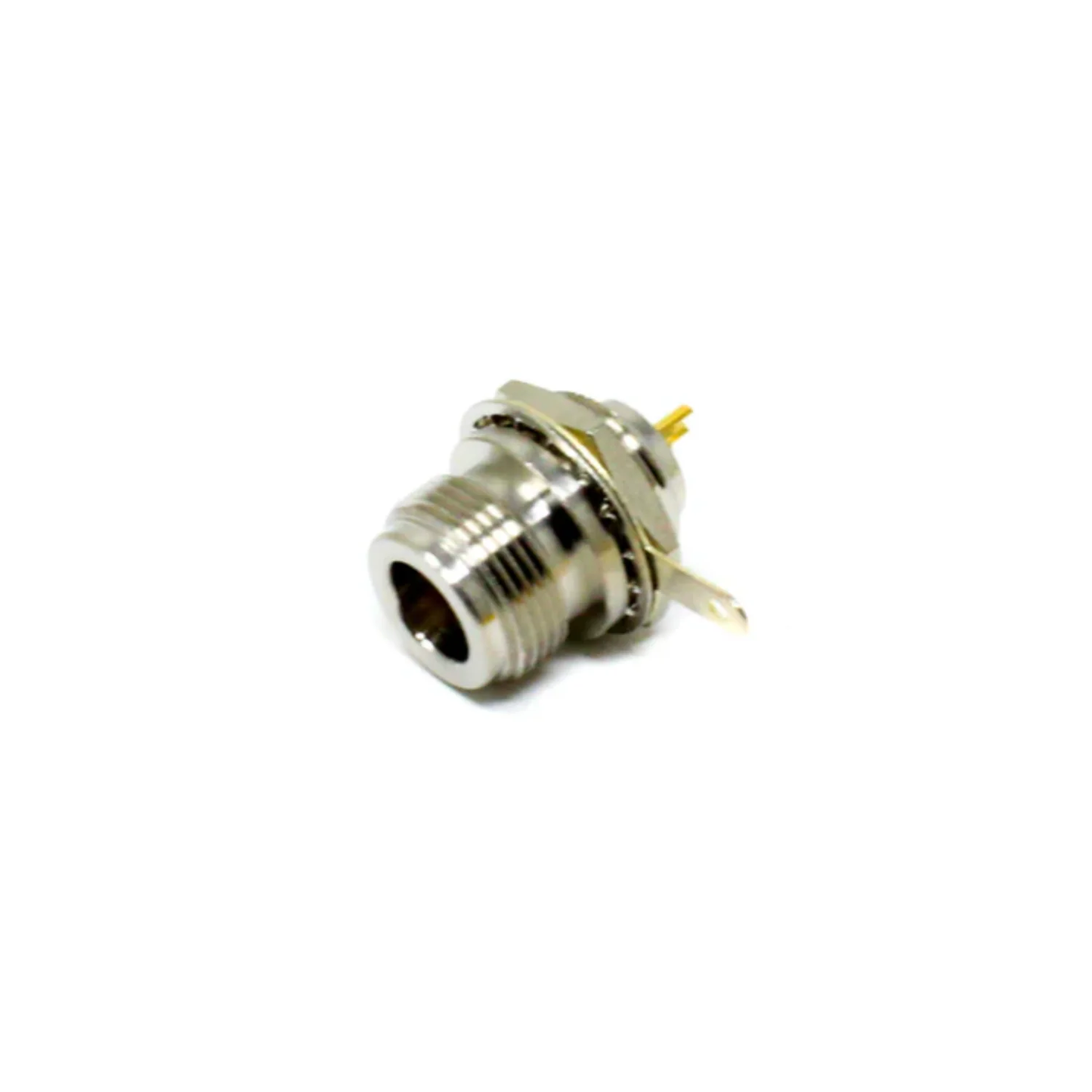 N-Type Female Bulkhead Connector 180 Degree Bulkhead Solder Panel Mount RF Coaxial Connector - RS3992