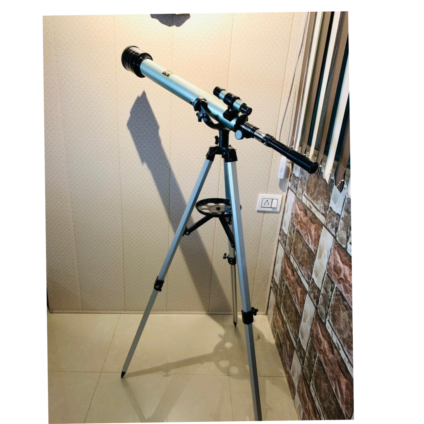 F70060 Astronomical Refractor Telescope with Tripod 60mm Aperture, 700mm Focal Length for Beginners & Kids, Moon & Planet Observation, Portable Scope Kit-RS7637