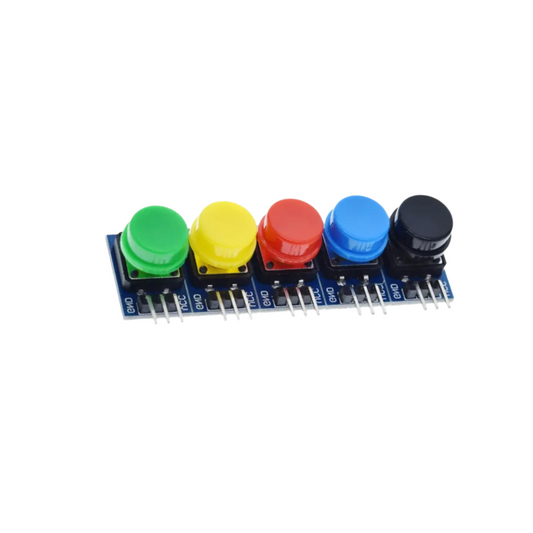 Big Key Button Module Tactile Push Button Set Electronic Building Block For DIY & Prototyping Pack of 5 Set - RS3915