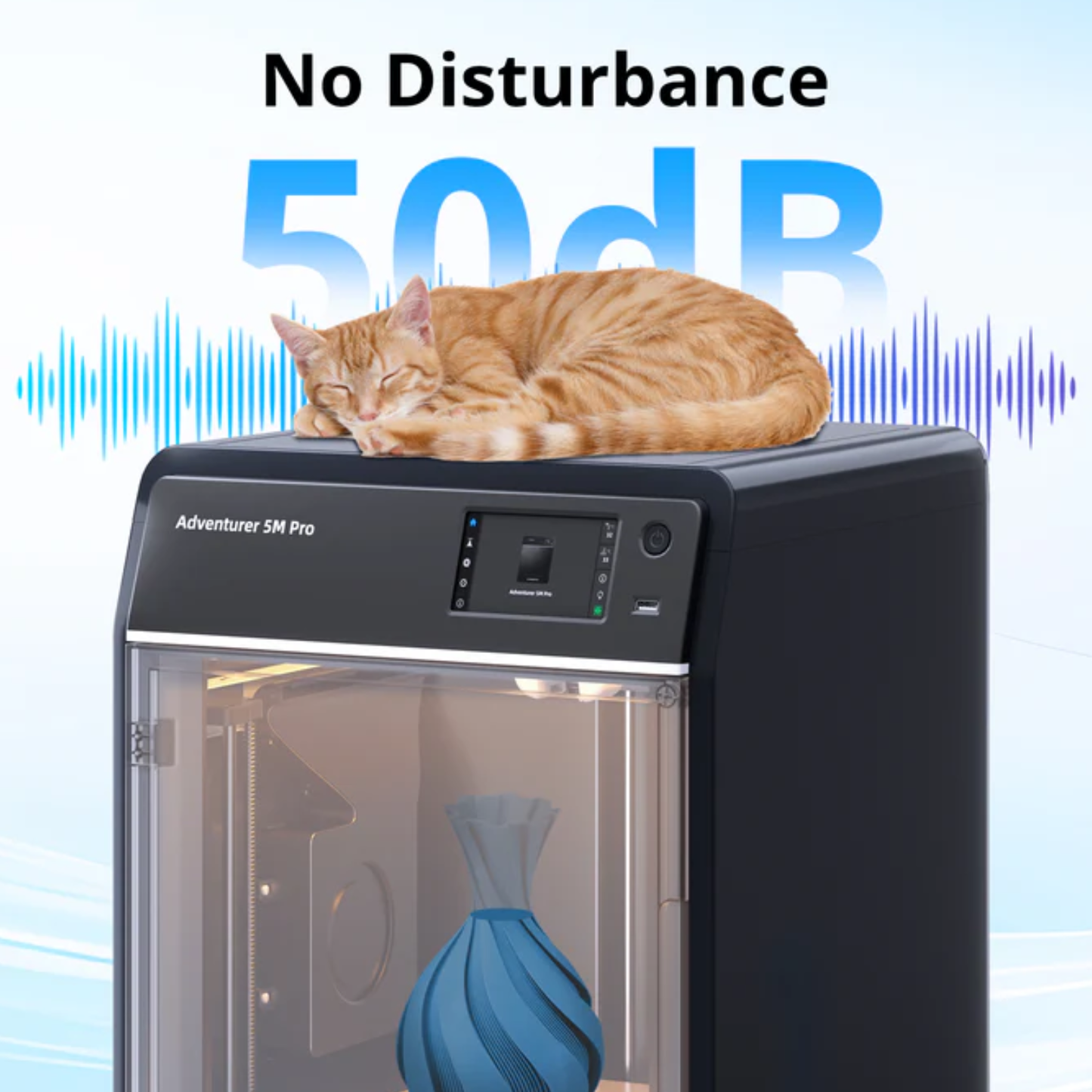 FlashForge Adventurer 5M Pro 3D Printer Fully Auto Leveling Printer With 600mm/s High Speed Printing