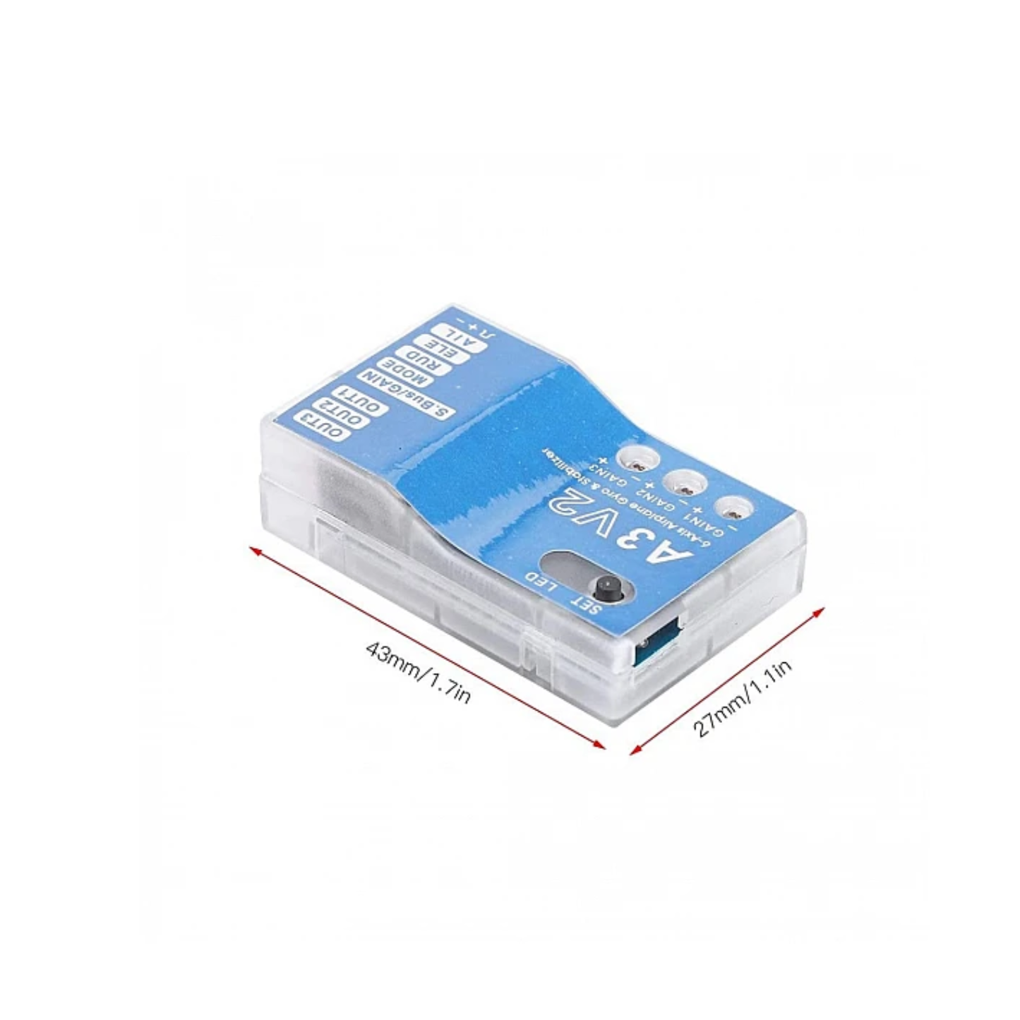 ReadytoSky A3 V2 Flight Controller 6 Axis Gyro Airplane Flight Controller Stabilizer For RC Plane Fixed-Wing Copter