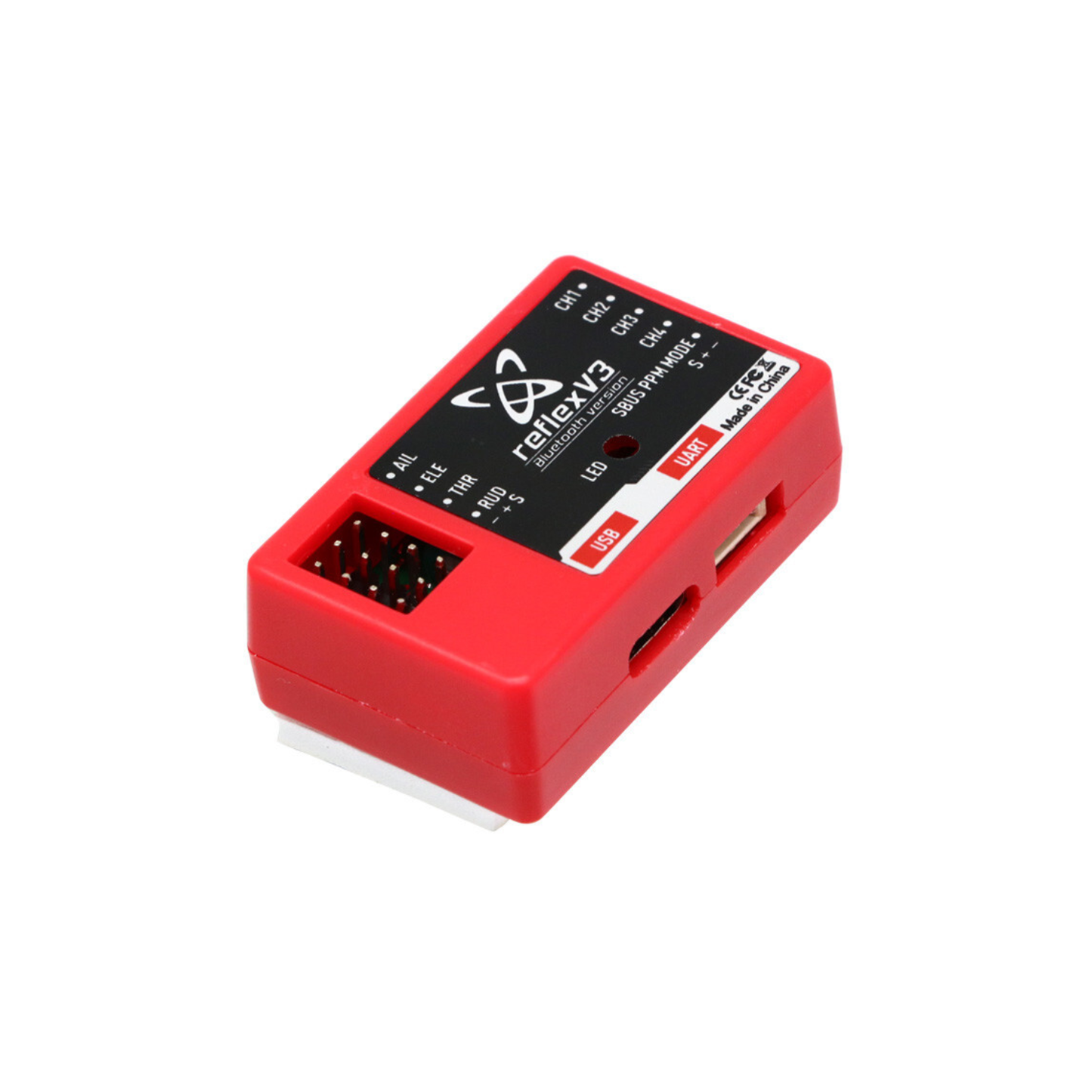 FMS Reflex V3 Flight Controller Gyro Stabilizer Remote Control For RC Fixed-Wing Drones and Helicopters