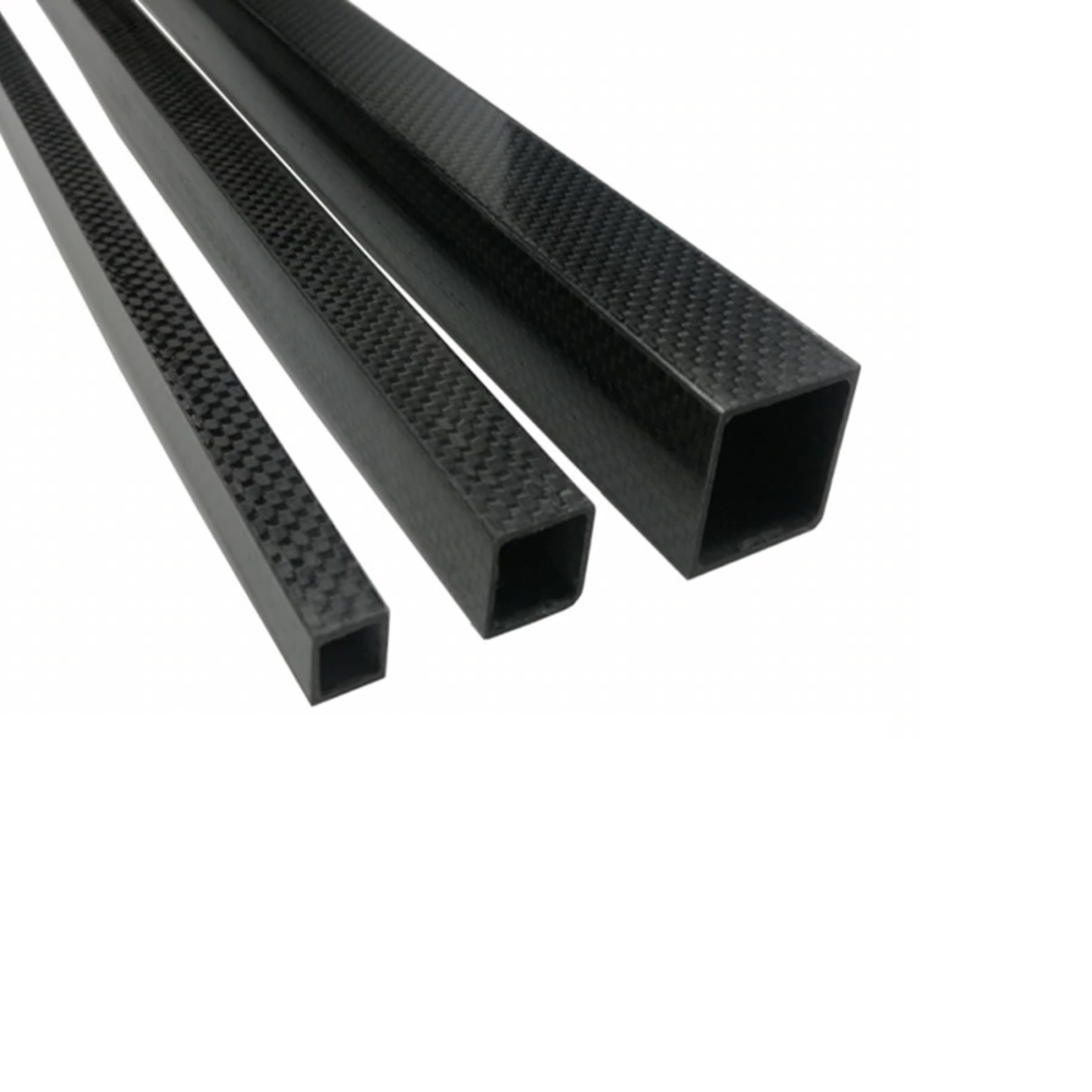 3K Carbon Fiber Tube Roll-Wrapped Square Carbon Fiber Tube 20mm OD x 18mm ID x 500mm L Hollow Rod DIY Quadcopter - RS3950