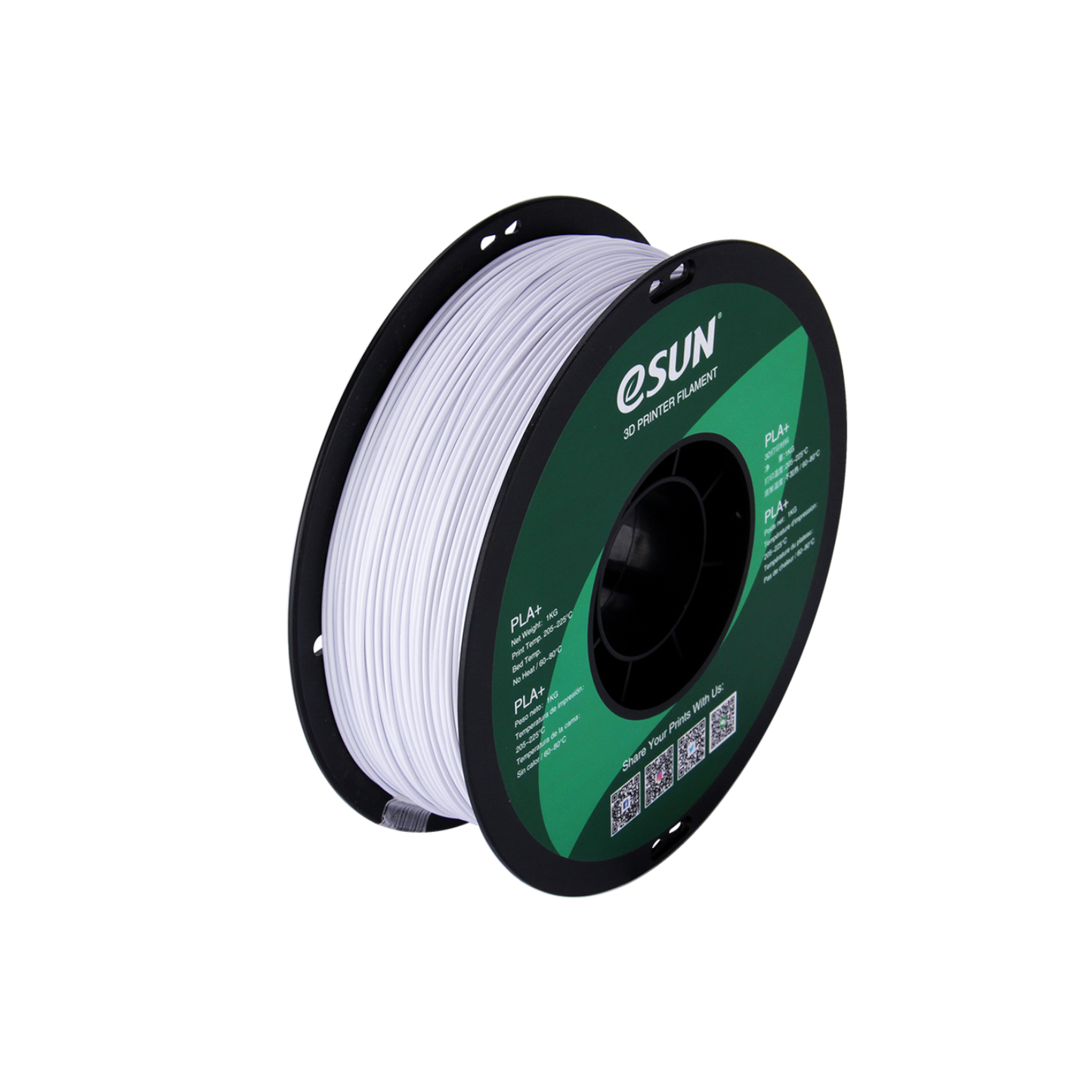 eSun PLA+ 3D Printing Filament 1.75mm 1kg For FDM 3D Printing - Cold White - RS3406