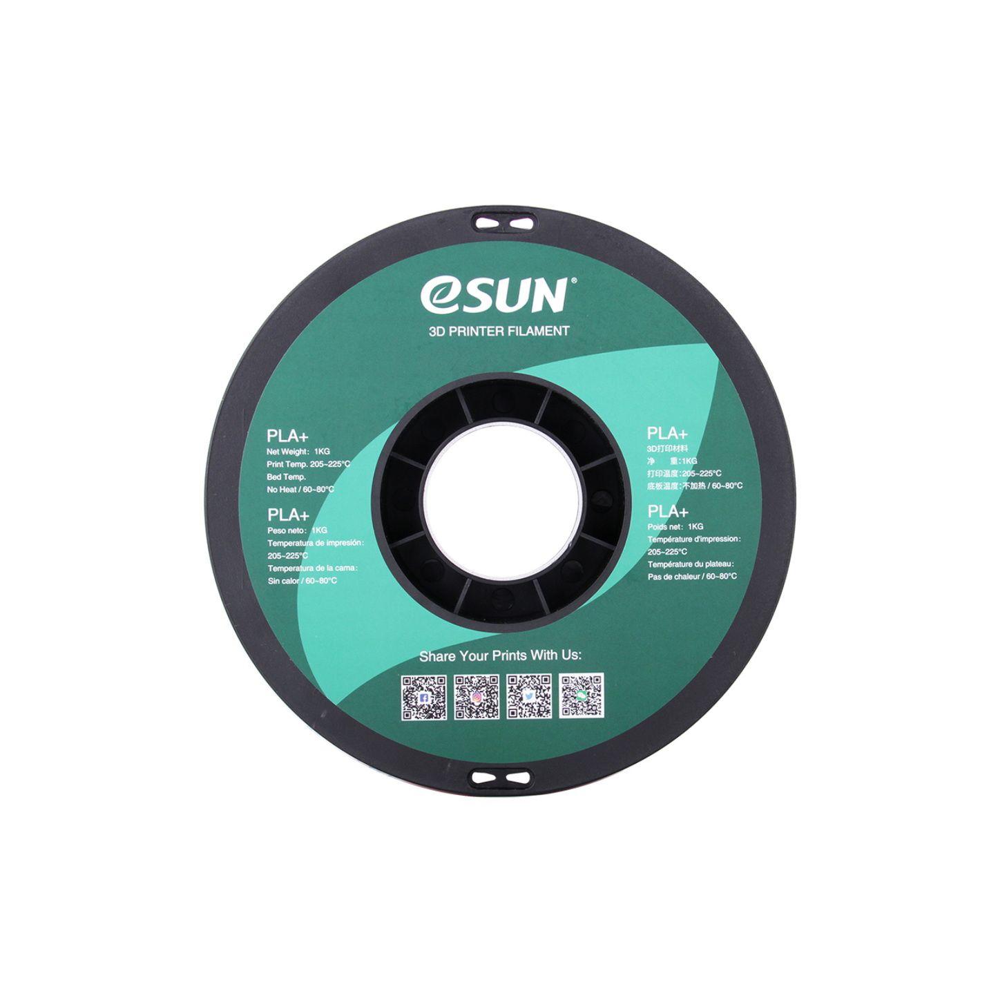 eSun PLA+ 3D Printing Filament 1.75mm 1kg For FDM 3D Printing - Cold White - RS3406