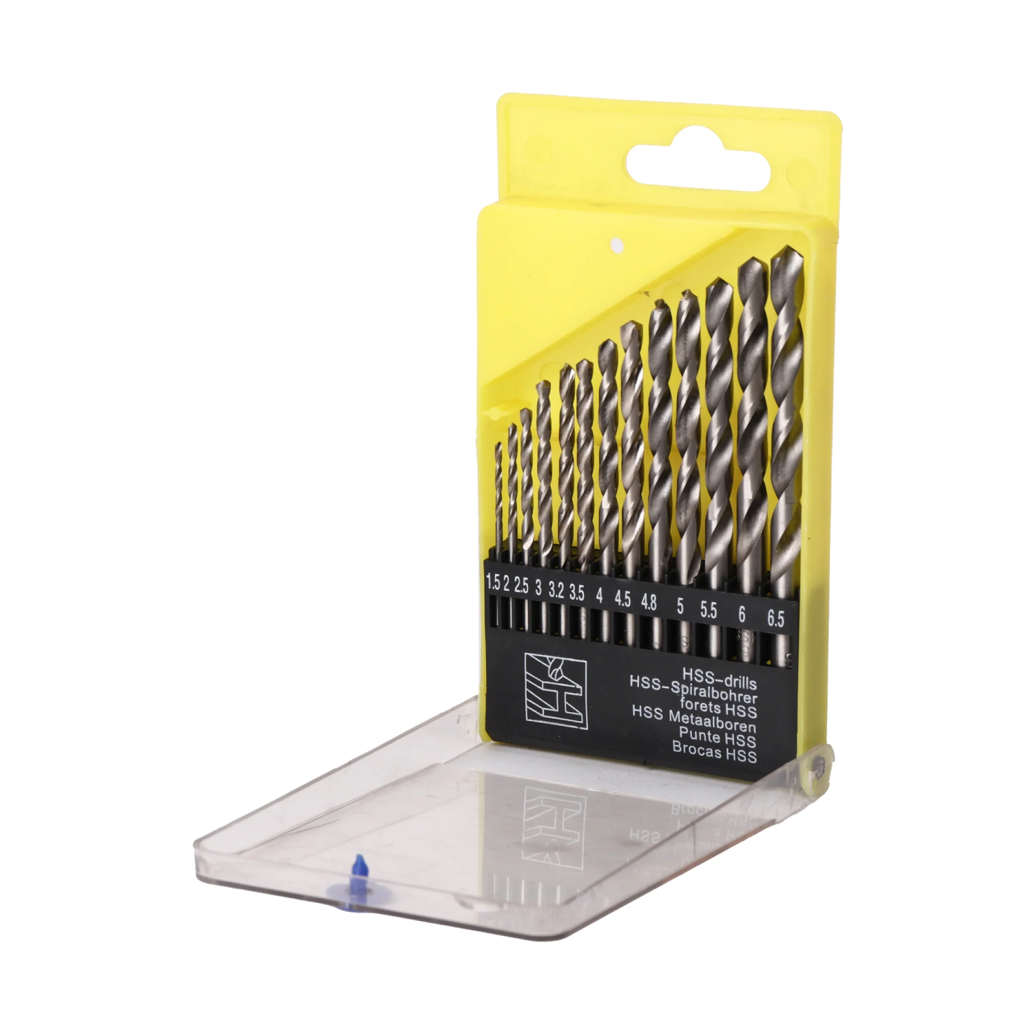 Premium 13-Piece High-Speed Steel (HSS) Drill Bit Set