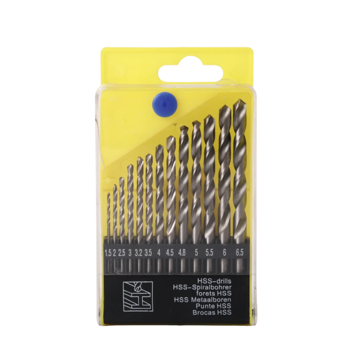 Premium 13-Piece High-Speed Steel (HSS) Drill Bit Set