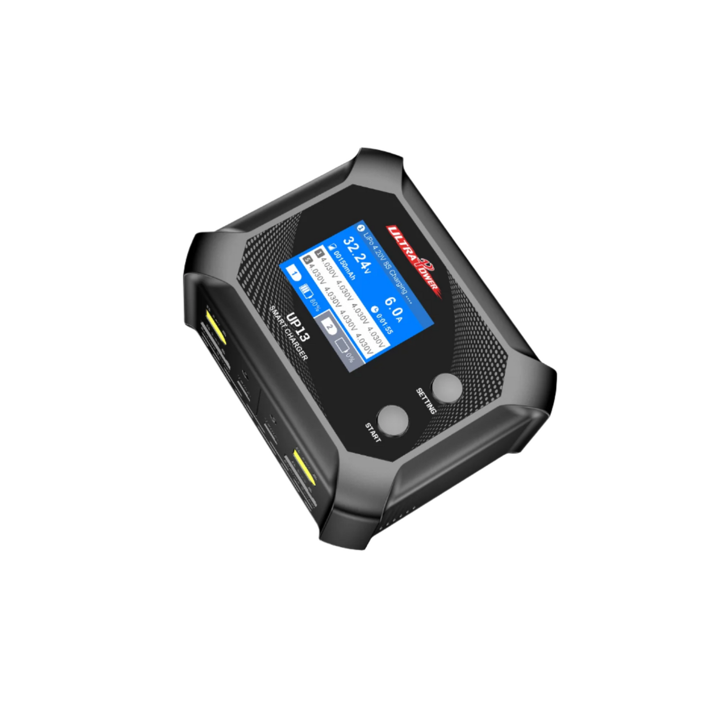 UltraPower UP13 Smart AC Charger 200W 10A Smart Dual Channel AC Charger For RC LiPo Battery Fast, Independent Charging