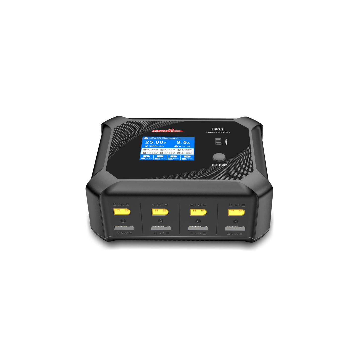 UltraPower UP11 Balance Charger 600W 4-Channel Smart Balance Charger For LiPo LiFe LiHV NiMH Batteries RC Drones & Cars