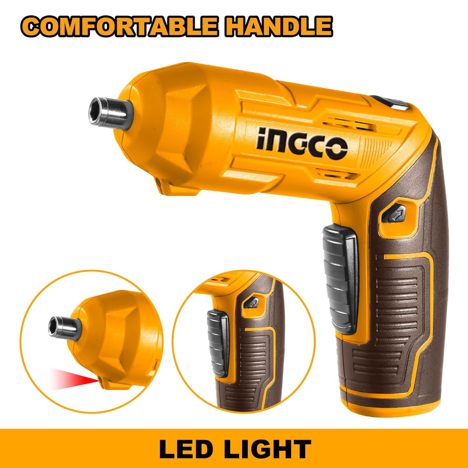 INGCO 4V Cordless Electric Screwdriver & Drill Driver Kit