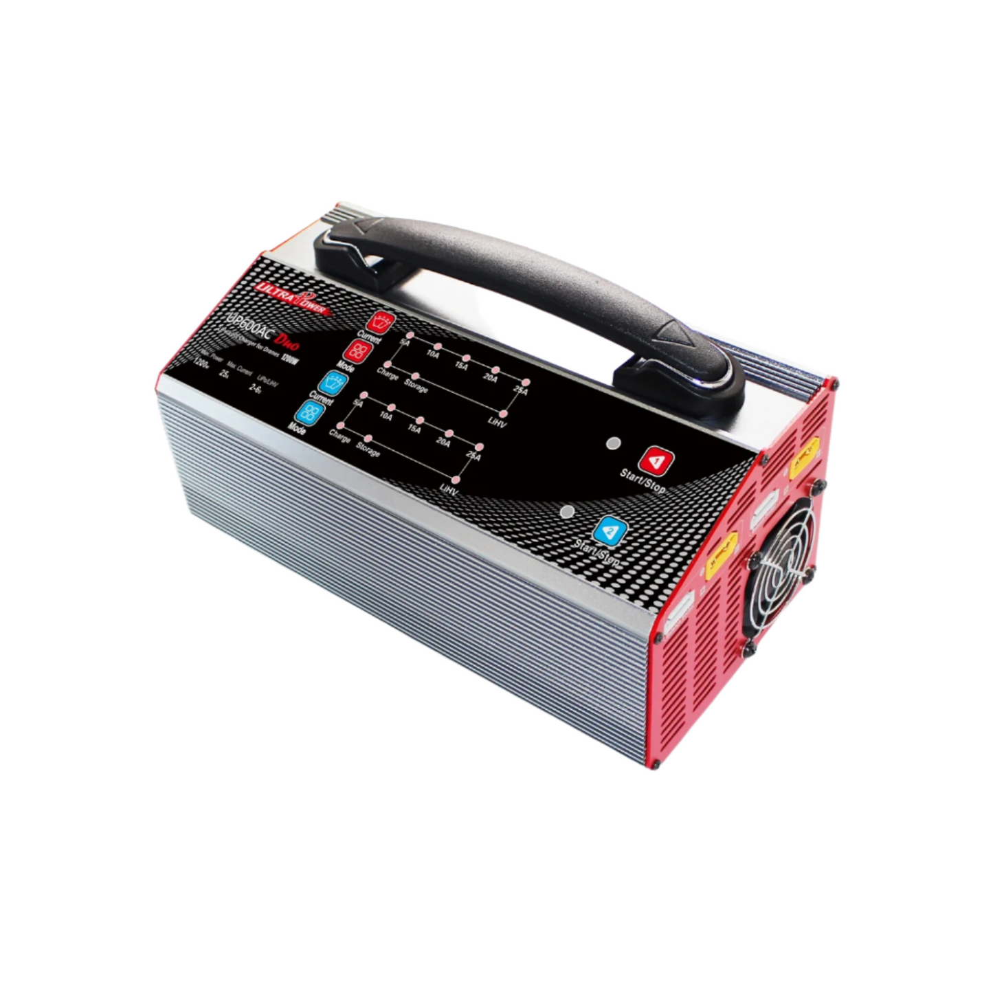 UltraPower UP600AC DUO Battery Charger 2x600W 25A Dual-Channel 2-6S LiPo/LiHV Drone Battery Charger
