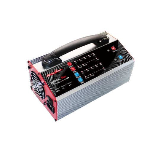 UltraPower UP600AC DUO Battery Charger 2x600W 25A Dual-Channel 2-6S LiPo/LiHV Drone Battery Charger