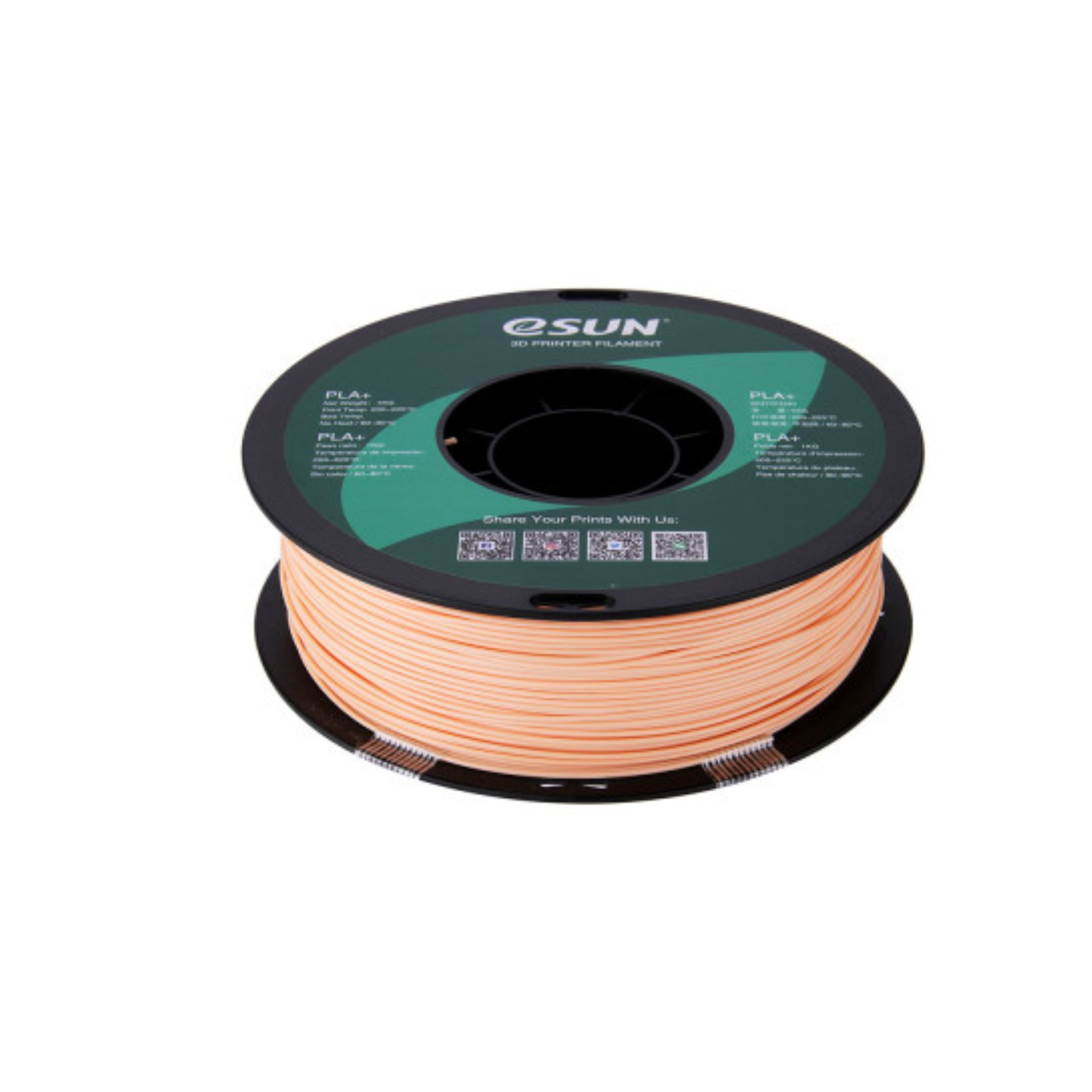 eSun PLA+ 1.75mm 3D Printing Filament 1kg Spool High Strength, Matte Finish, Eco-Friendly Material – Beige Colour - RS3889