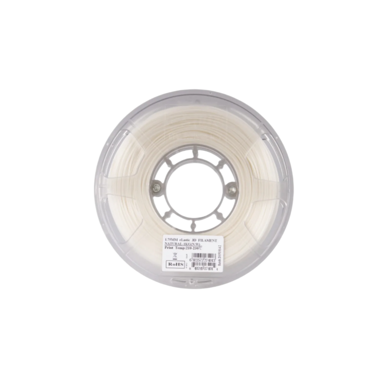eSun eLastic TPE 3D Printing Filament 1.75mm 1Kg Spool High Elasticity & Durable Flexible 3D Printing Material - Natural - RS4514