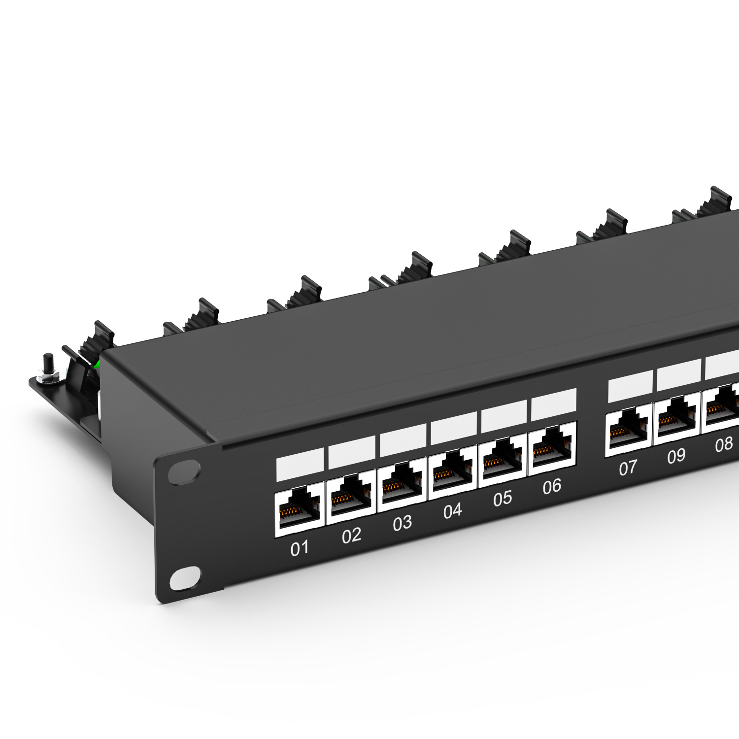 24-Port Cat6 FTP Shielded Patch Panel