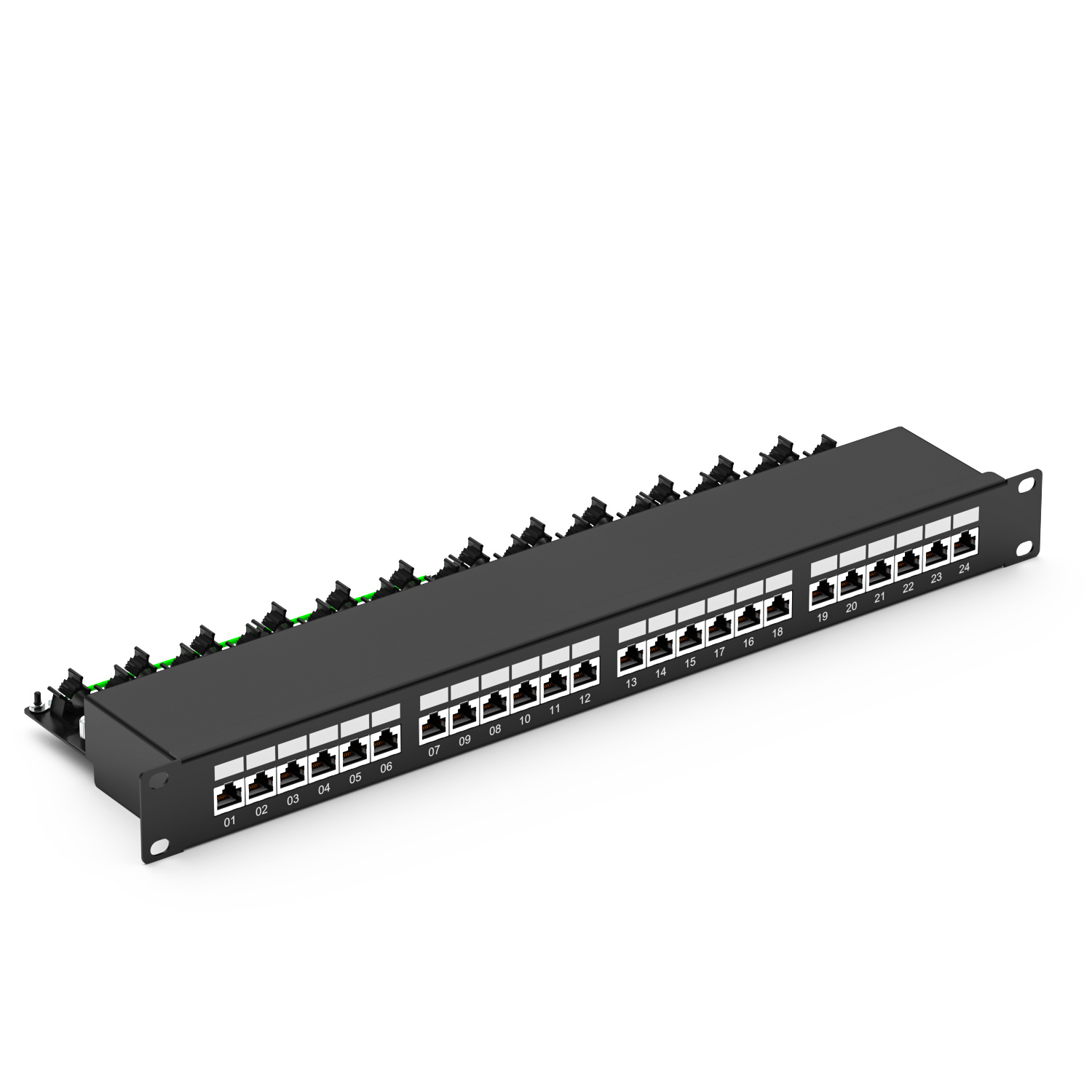 24-Port Cat6 FTP Patch Panel