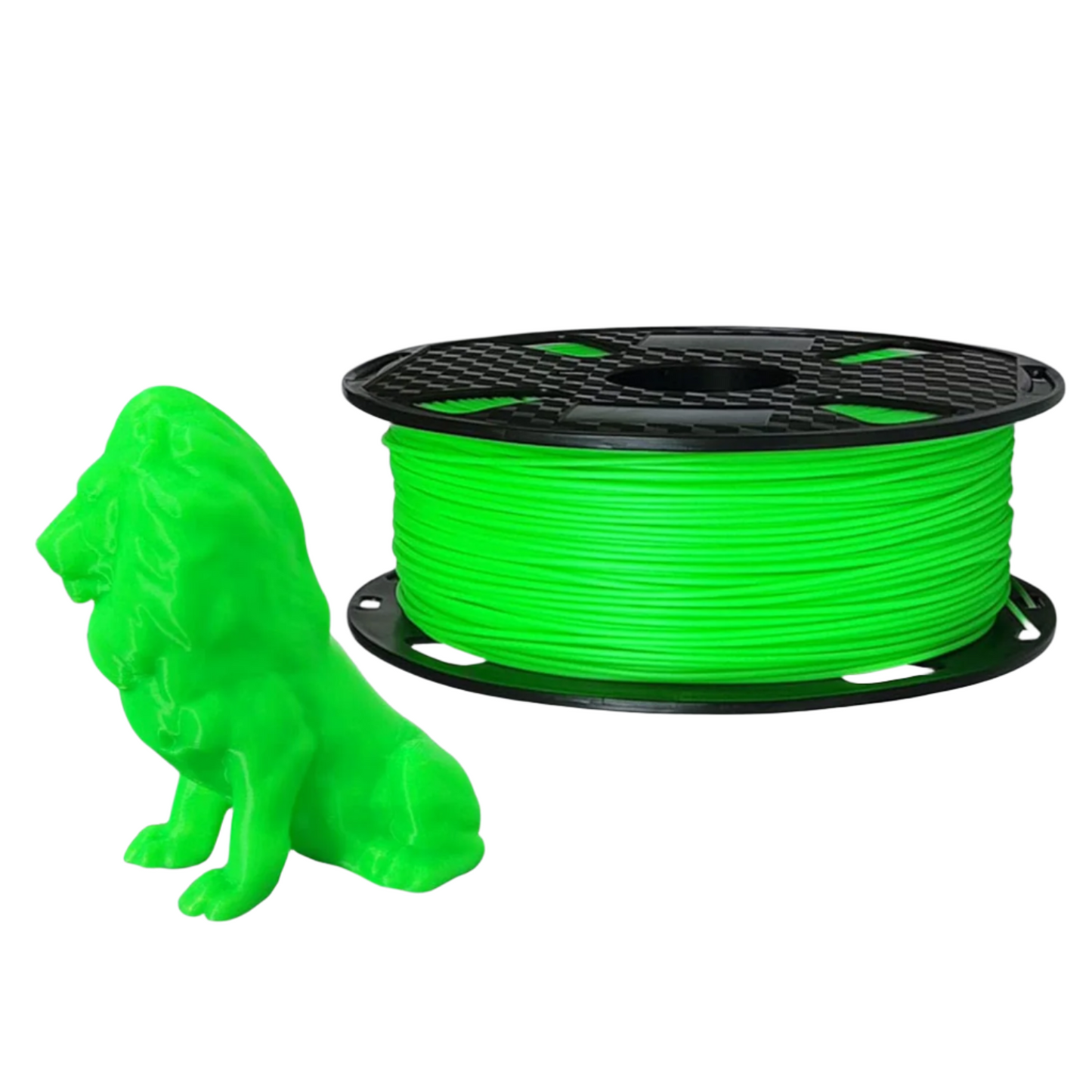 3D Printer Filament 1kg PLA Spool High-Quality Fluoro Filament For FDM 3D Printing - Fluorescent Green - RS7186