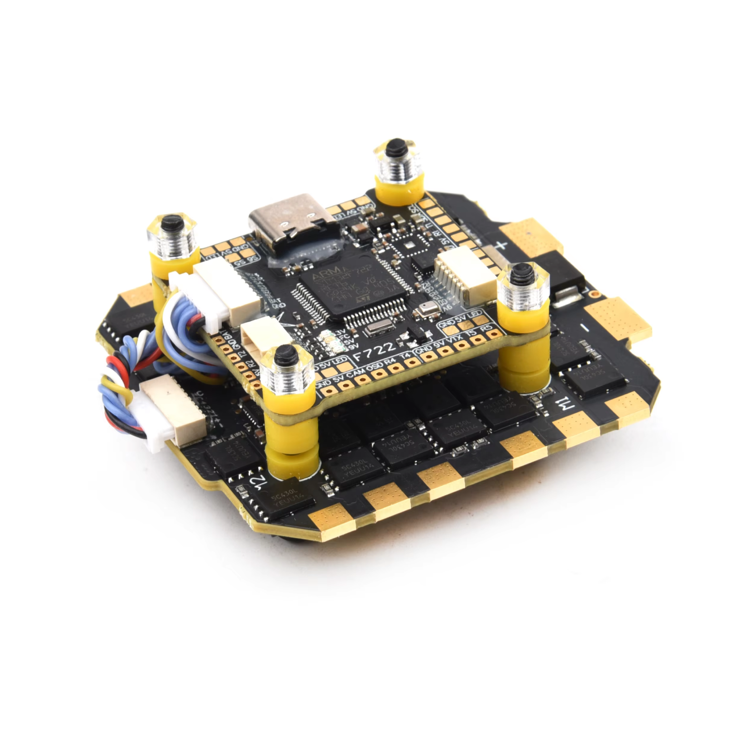 Readytosky F7 Flight Controller With 80A 4-in-1 ESC, 3-8S LiPo Support, STM32F722 Processor, Betaflight Compatible for FPV Racing & Freestyle Drones
