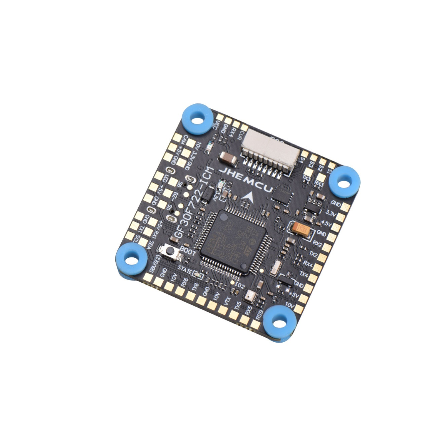 JHEMCU GF30F722-ICM Flight Controller STM32F722 MCU, ICM Gyro, Betaflight/INAV Compatible, for FPV Racing and Freestyle Drones