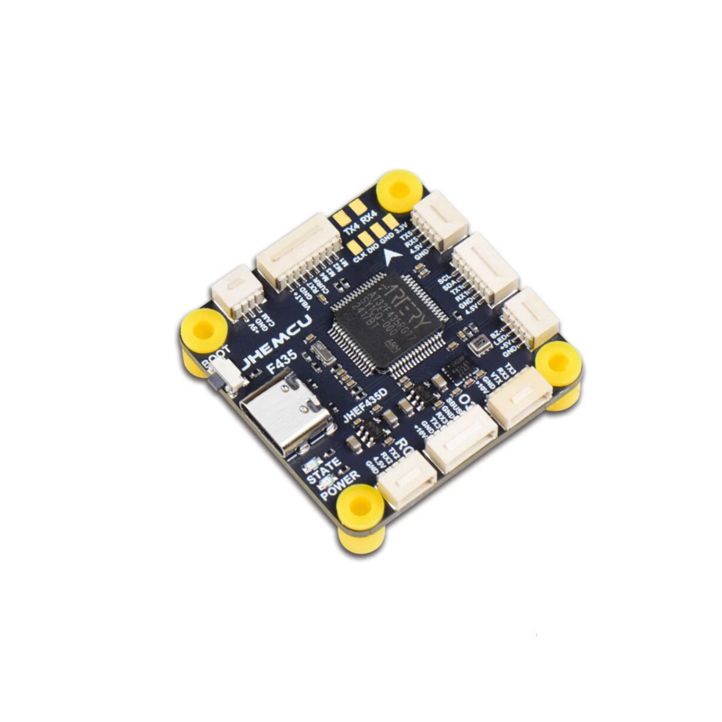 JHEMCU GF30F435 Flight Controller With MPU6000 Gyro, Barometer, OSD, and Blackbox For FPV Racing and Freestyle Drones