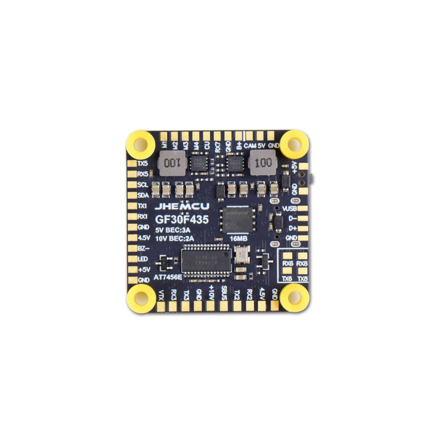 JHEMCU GF30F435 Flight Controller With MPU6000 Gyro, Barometer, OSD, and Blackbox For FPV Racing and Freestyle Drones