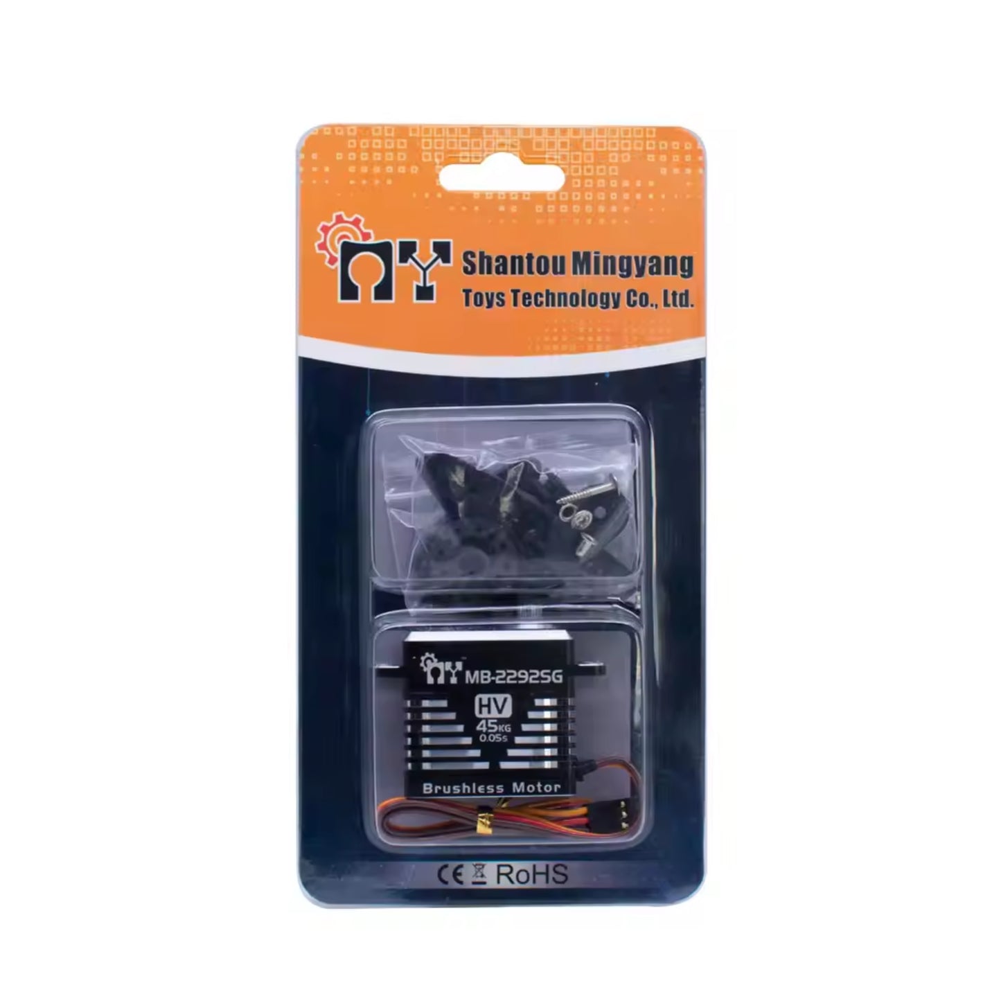 My Servo MB-2292SG Brushless Steel Gear Digital Servo 45.0kg High-Torque Servo For Extreme Durability and Precision in RC Racing