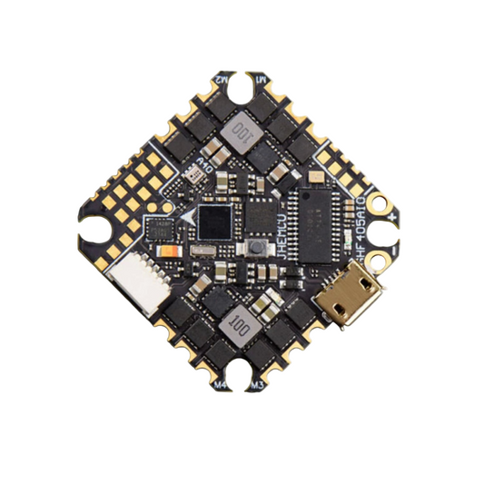 JHEMCU GHF405AIO-HD F405 Flight Controller With Built-in 5V/10V BEC and 40A BLHeli_S 4in1 ESC for 2-6S LiPo Drones