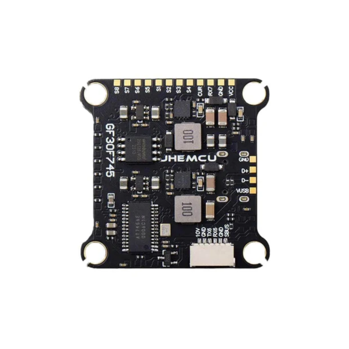 JHEMCU GF30F45-ICM F745 Flight Controller With Built-in 45A BLHeli_32 2-6S 4in1 ESC, ICM Gyro, BEC, OSD, For FPV Racing Drones and Freestyle Quads