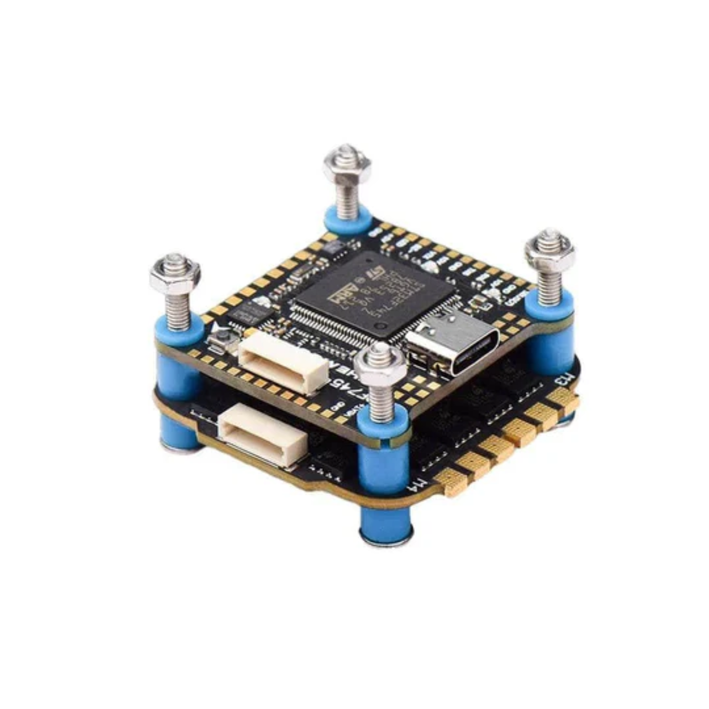 JHEMCU GF30F745+BL32A45 Flight Controller 45A 4-in-1 ESC BLHeli_32, 3-6S LiPo 30x30mm Stack FPV Racing Drone Freestyle Quadcopter