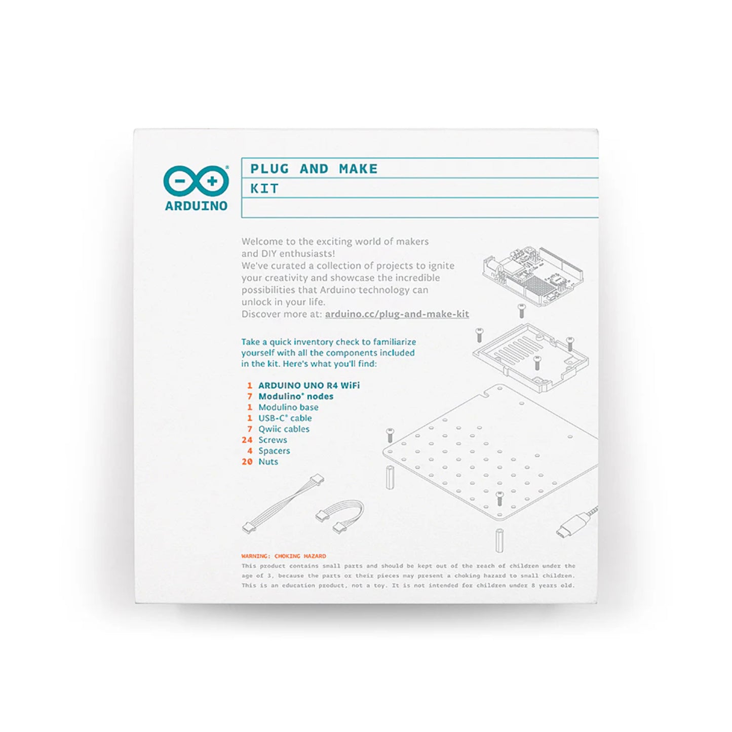 Official Arduino UNO R4 WiFi Plug and Make Kit: Complete Solderless Starter Kit For Beginners