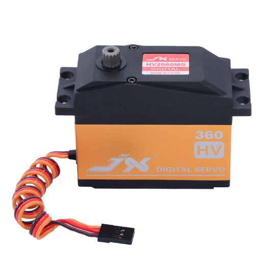JX Servo PDI-HV2060MG-360° 62kg High-Torque Servo Motor 360° Continuous Rotation Servo Motor For Robotics & Industrial Use