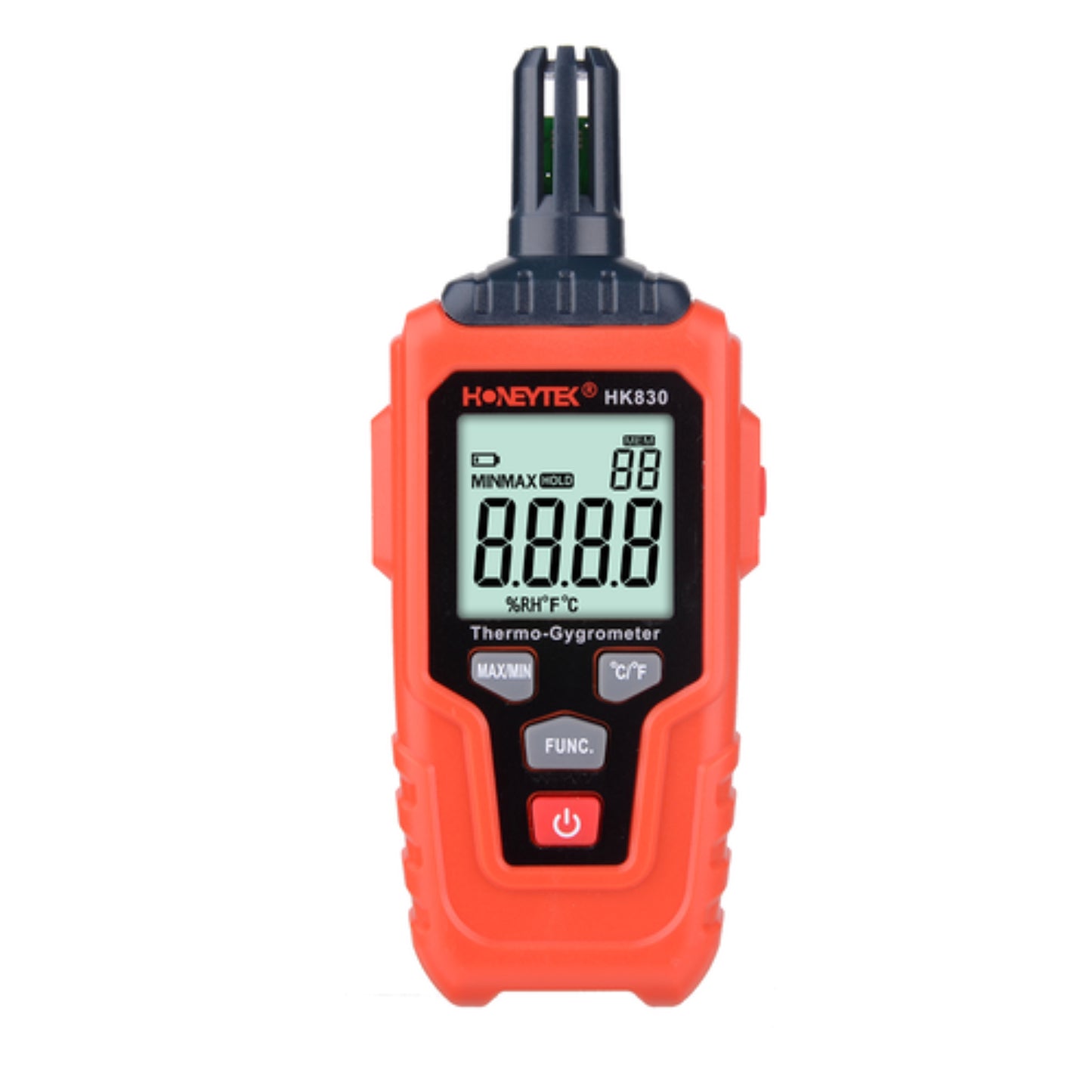 Honeytek HK830 Digital Thermohygrometer Indoor Temperature and Humidity Monitor with LCD Display for Home, Office