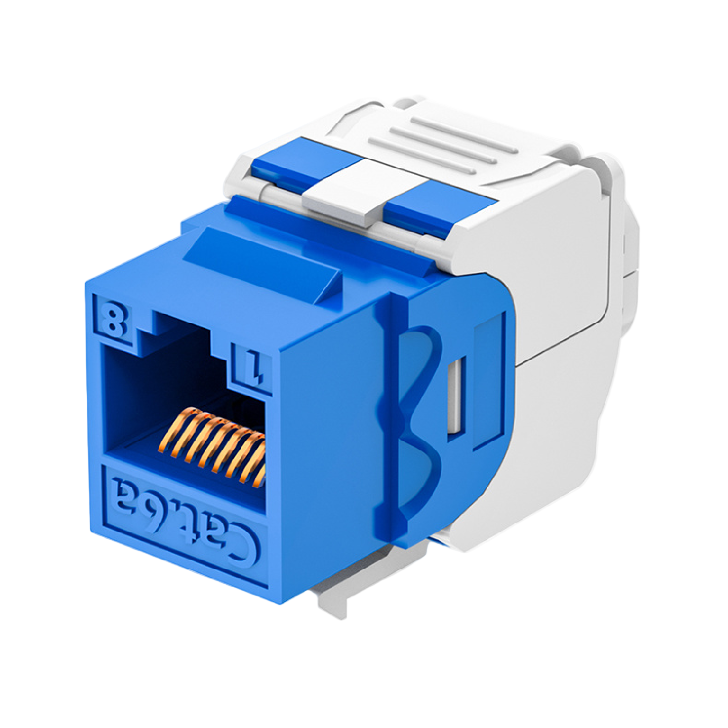 Cat6 UTP Toolless Keystone Jack 180°