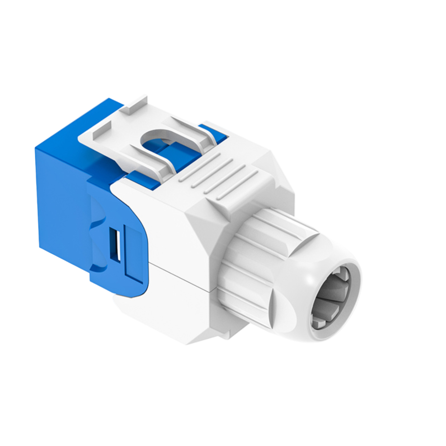 Cat6 UTP Toolless Keystone Jack 180° With Nut