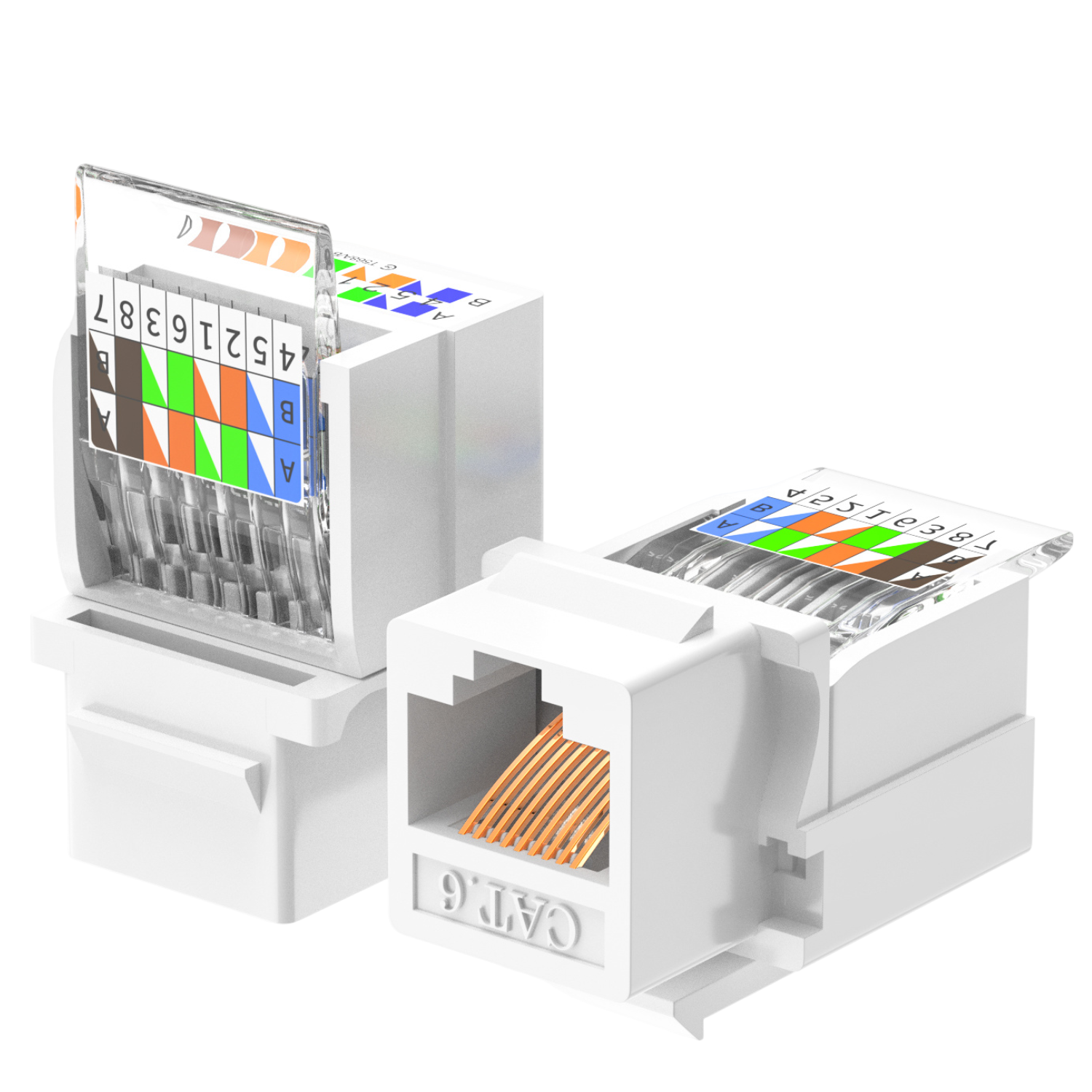 Cat6 UTP 90° Toolless Keystone Jack