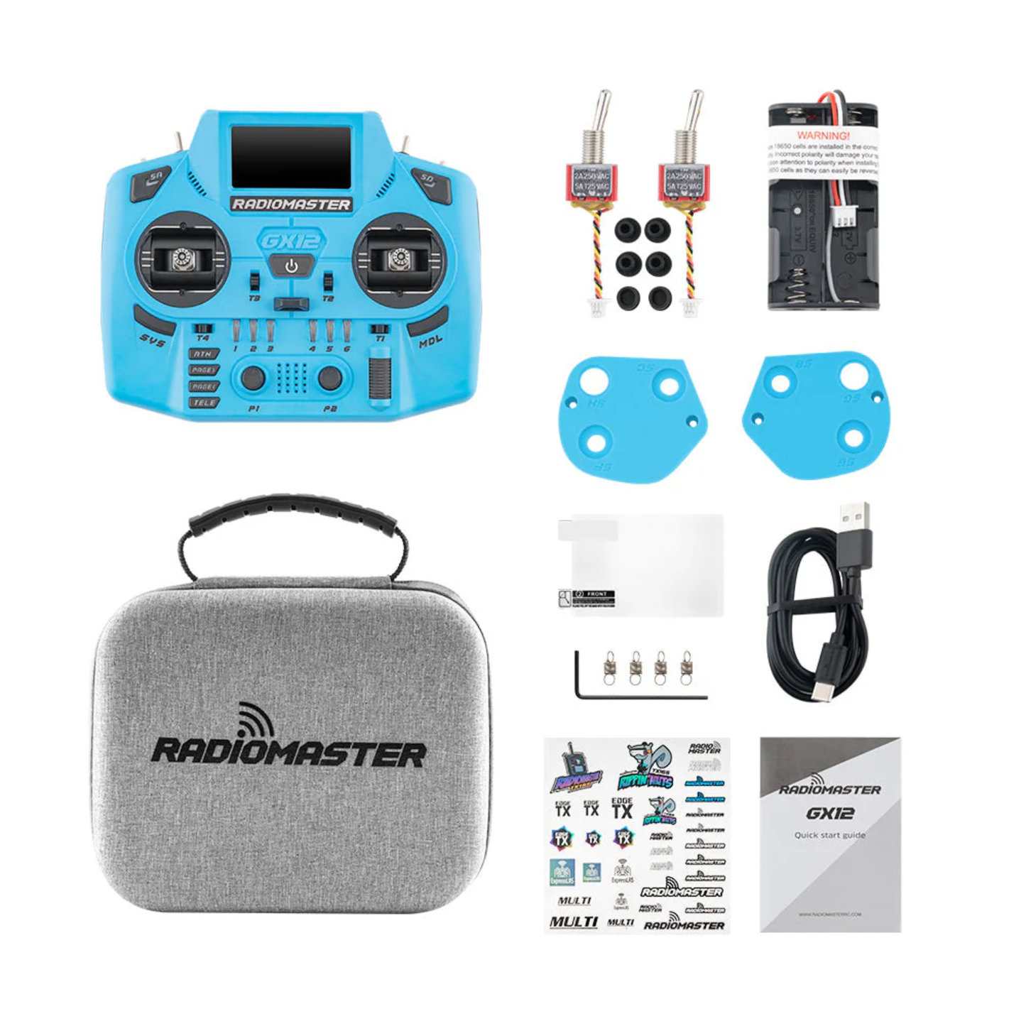 GX12 Crush ELRS Radio Controller (Iceberg Blue)