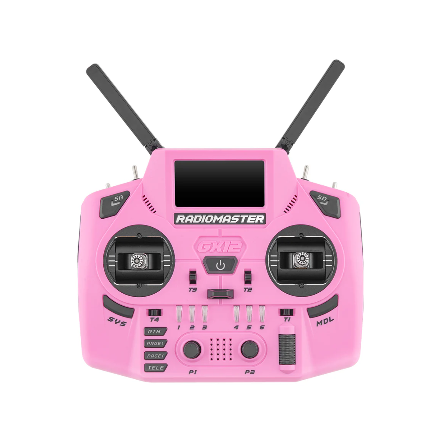 GX12 Crush ELRS Radio Controller 2.4GHz Transmitter With M2 Gimbals High-Precision RC Remote For FPV Drones & Racing (Hot Pink)