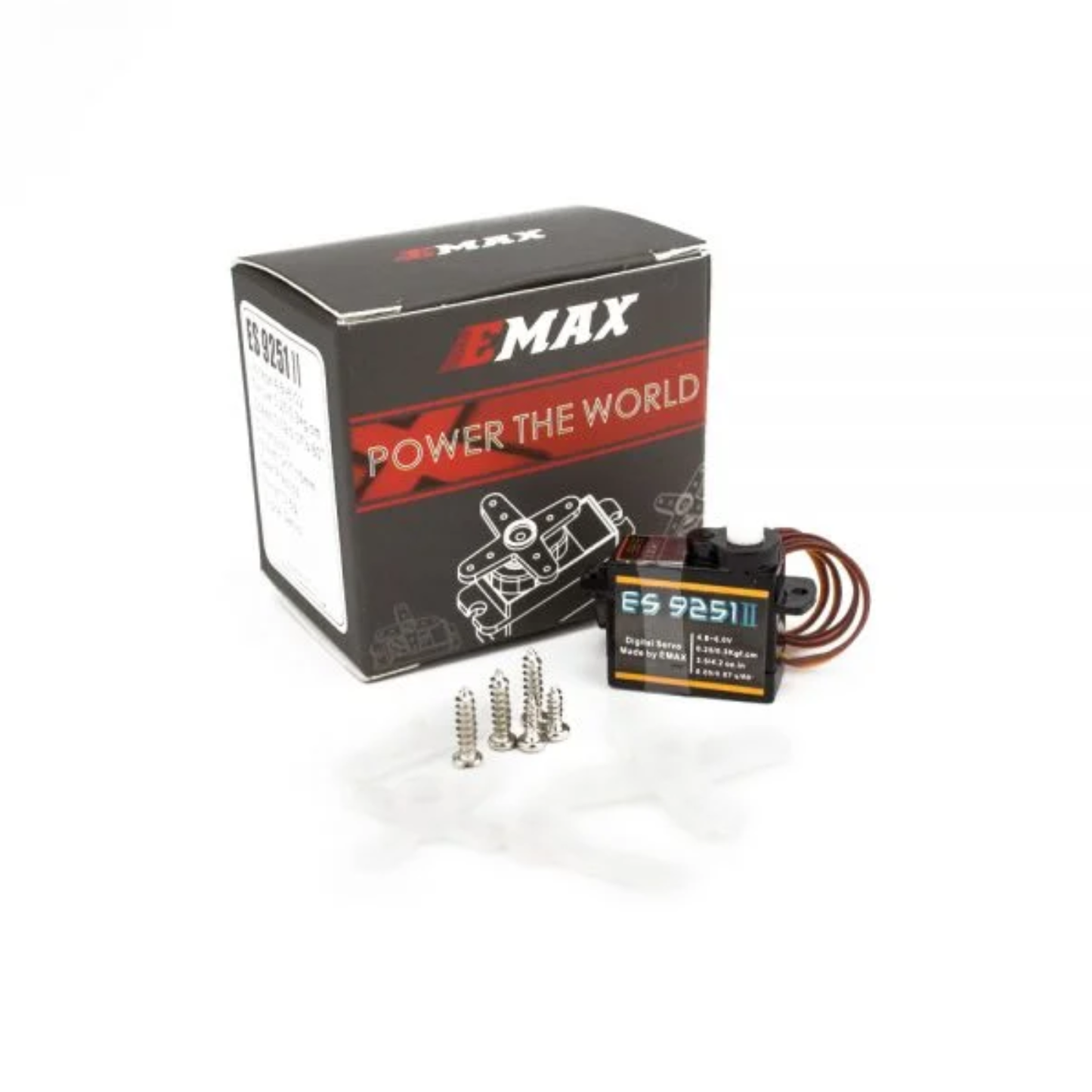 EMAX ES9251 II 4.5V-6V Micro Digital Servo, 2.5g Lightweight Plastic RC Servo Motor For RC Models